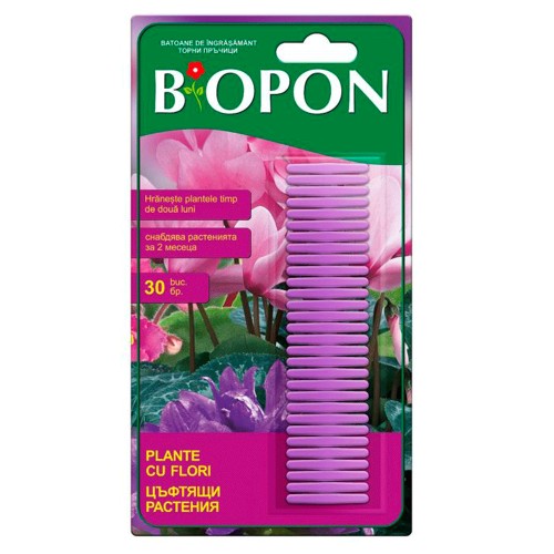 Ingrasamant plante cu flori sticks 30 pcs Biopon betisoare (1041)