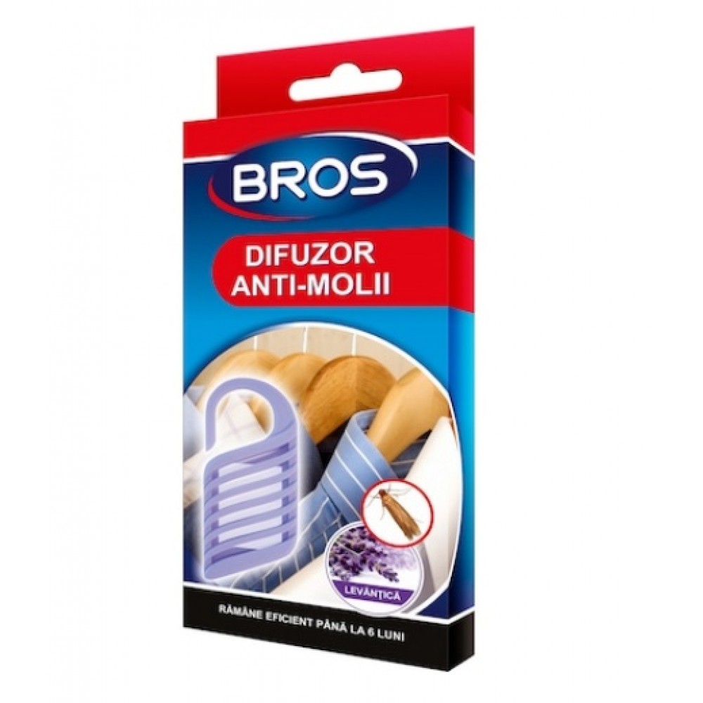 BROS Suport de agatat cu lavanda anti molii (028)